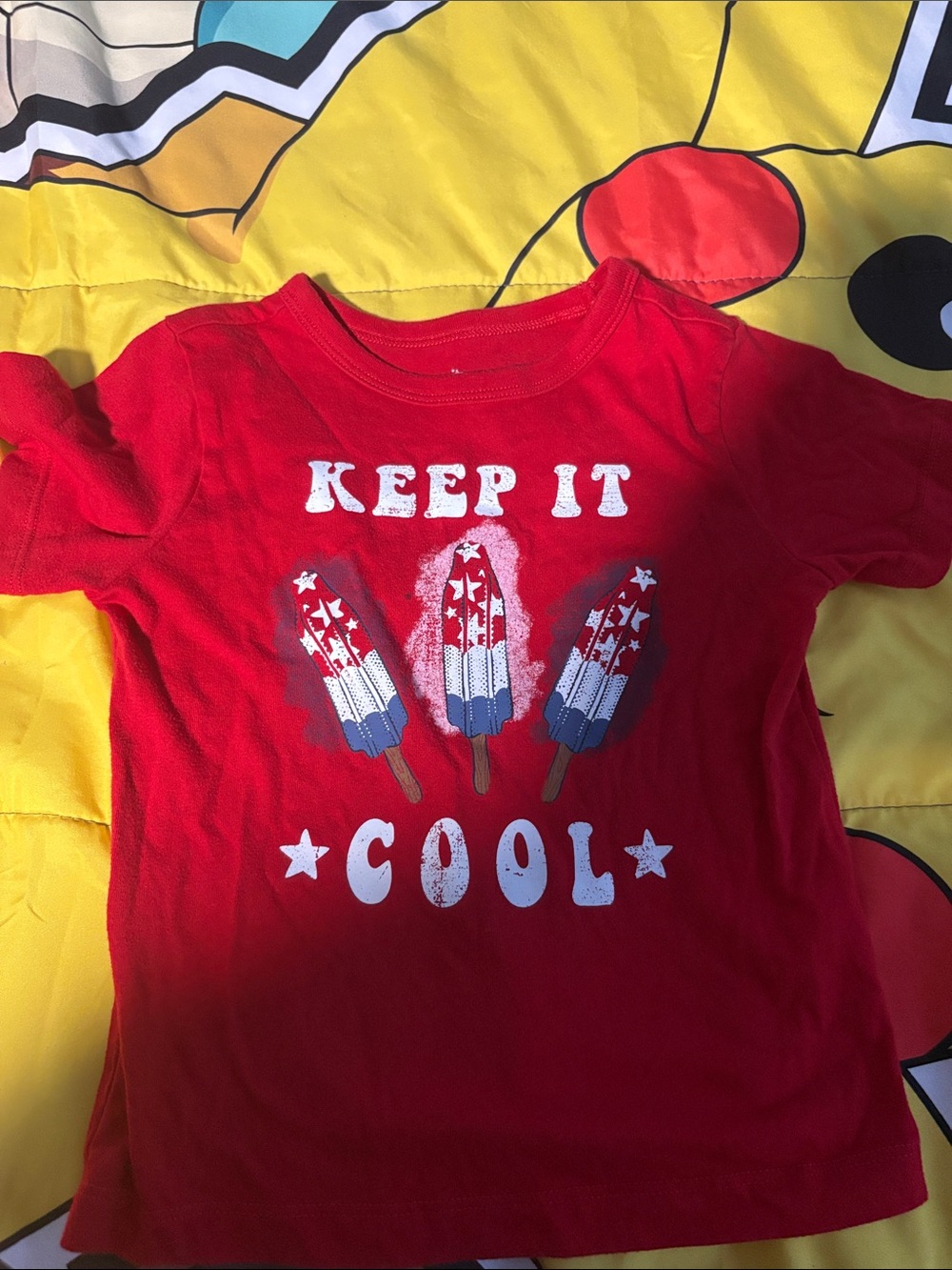 Keep It Cool Red Kids Graphic Tee